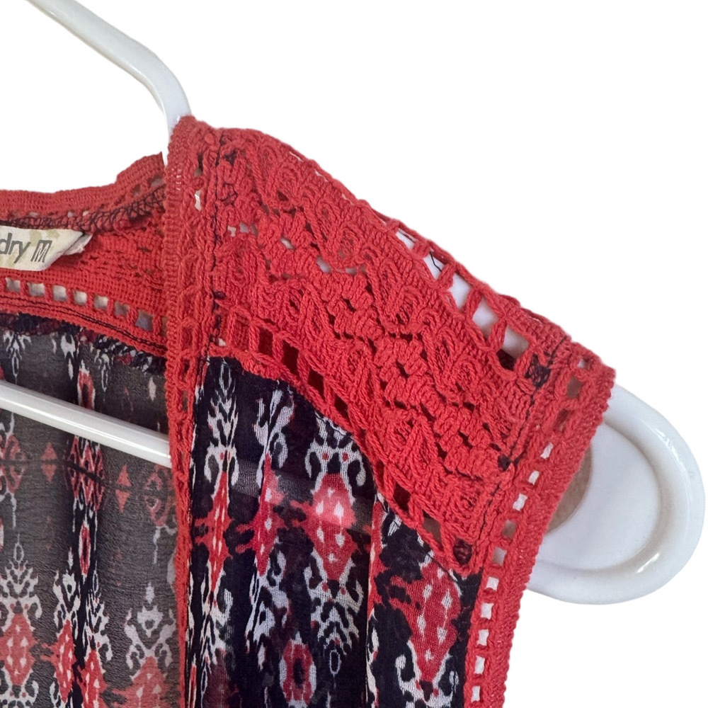 HIPPIE LAUNDRY Kimono with Crochet Detail - Picture 5 of 7